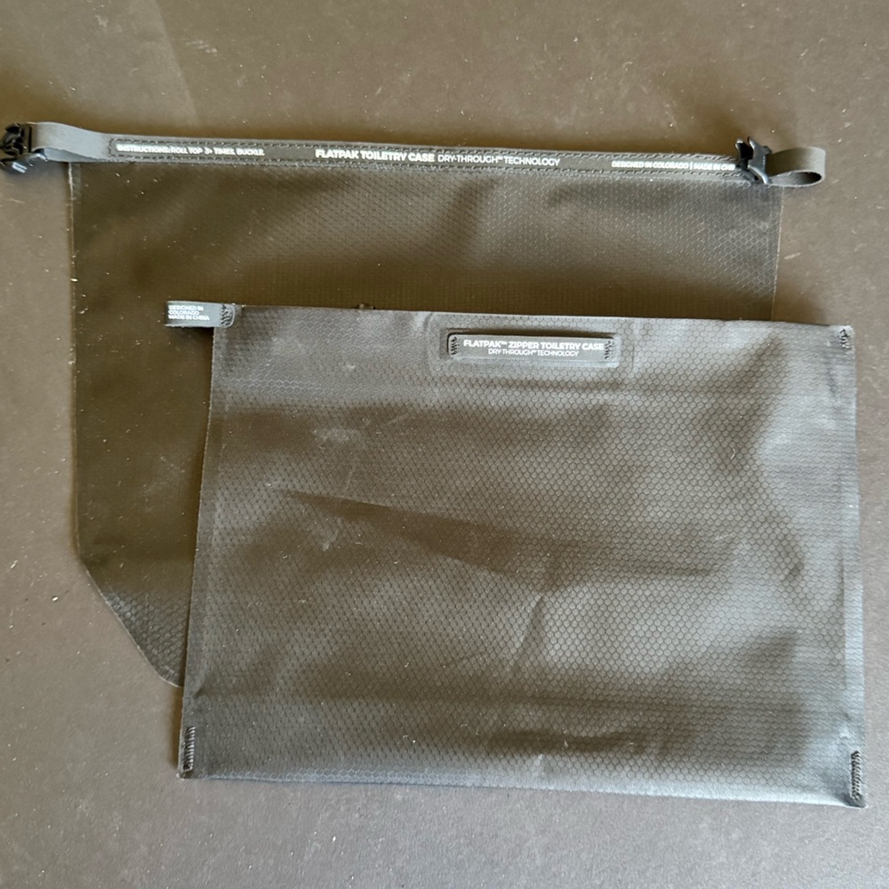 Matador Flatpak Zippered Toiletry Case & Matador Flatpak Toiletry Case